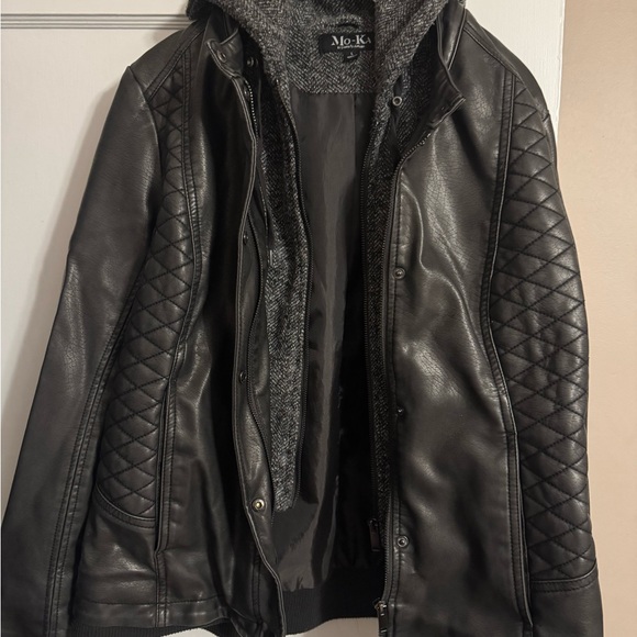 Mo-Ka Jackets & Blazers - Mo-Ka Black Quilted Women's Leather Jacket